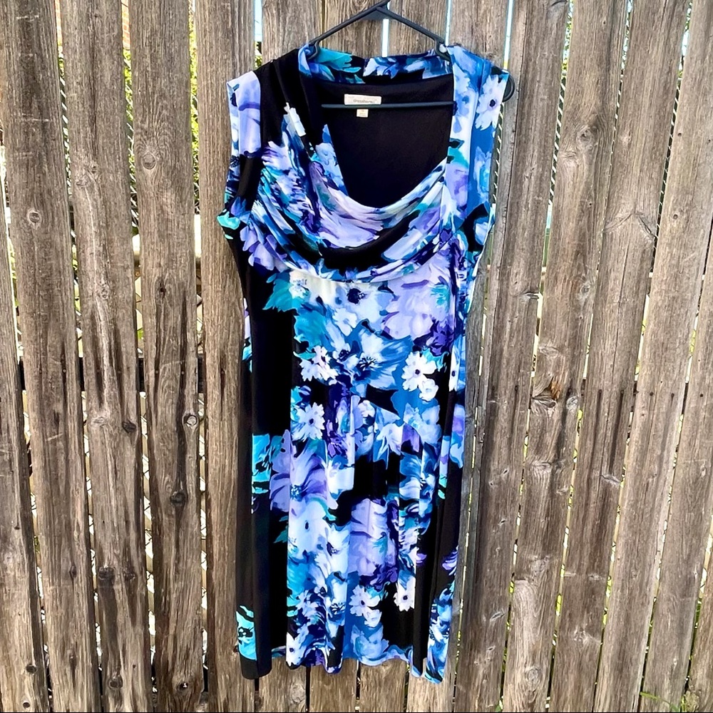 Dress Barn Draped Neck Dress